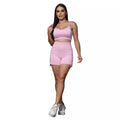 Conjunto Academia Short Cordinha e Top Alcinha Roupa Fitness Feminino Treino Corrida